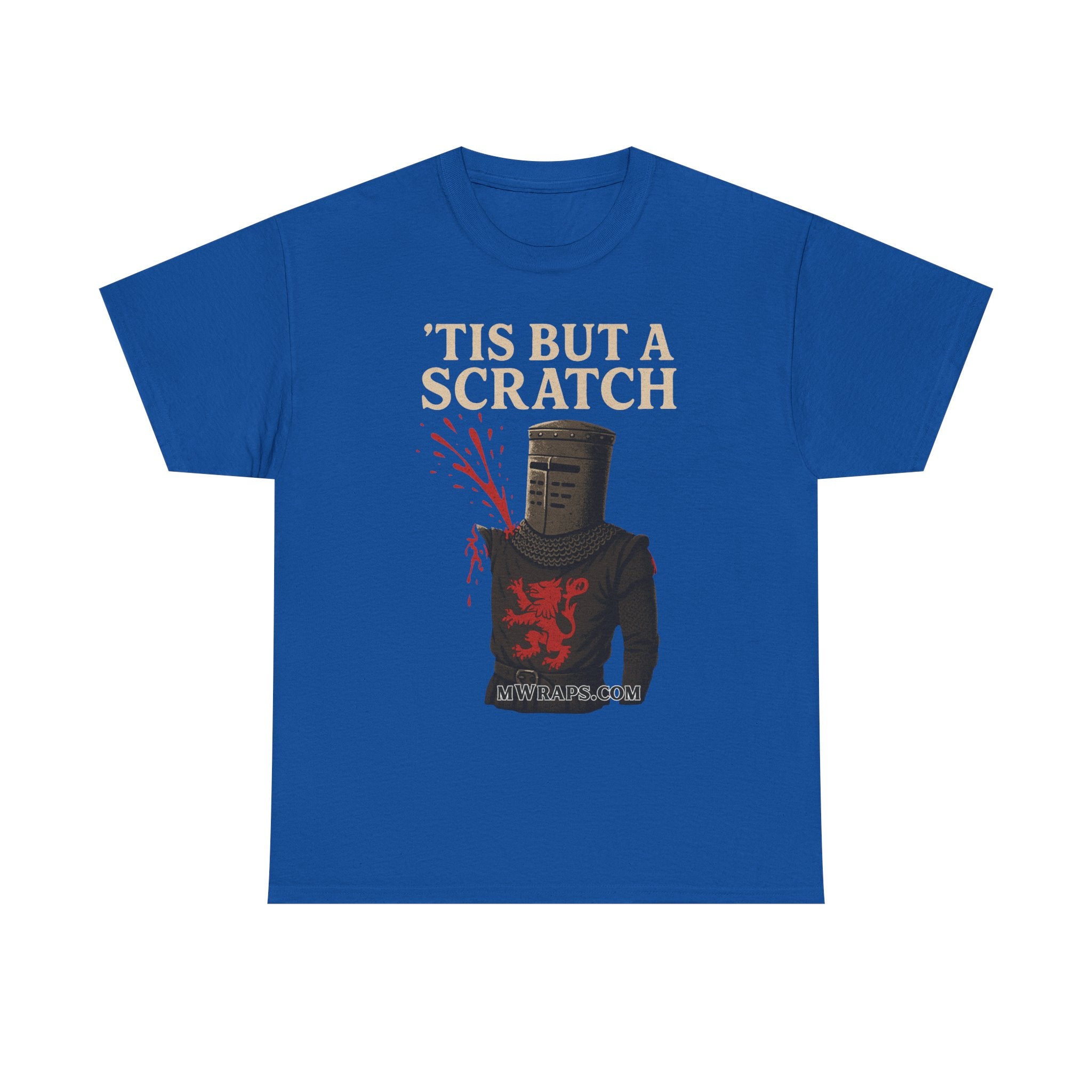 "'Tis But A Scratch" Funny Medieval Knight Inspired Graphic Tee