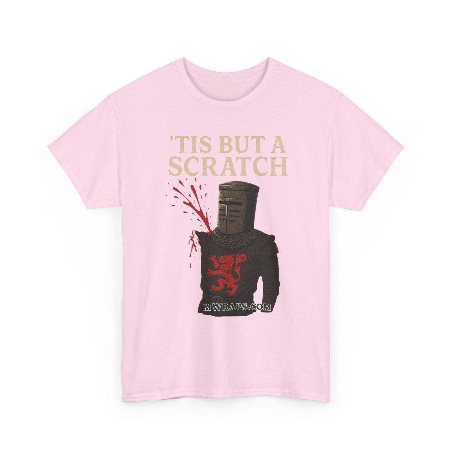 "'Tis But A Scratch" Funny Medieval Knight Inspired Graphic Tee