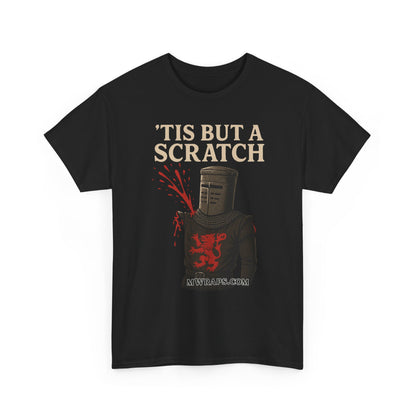 "'Tis But A Scratch" Funny Medieval Knight Inspired Graphic Tee