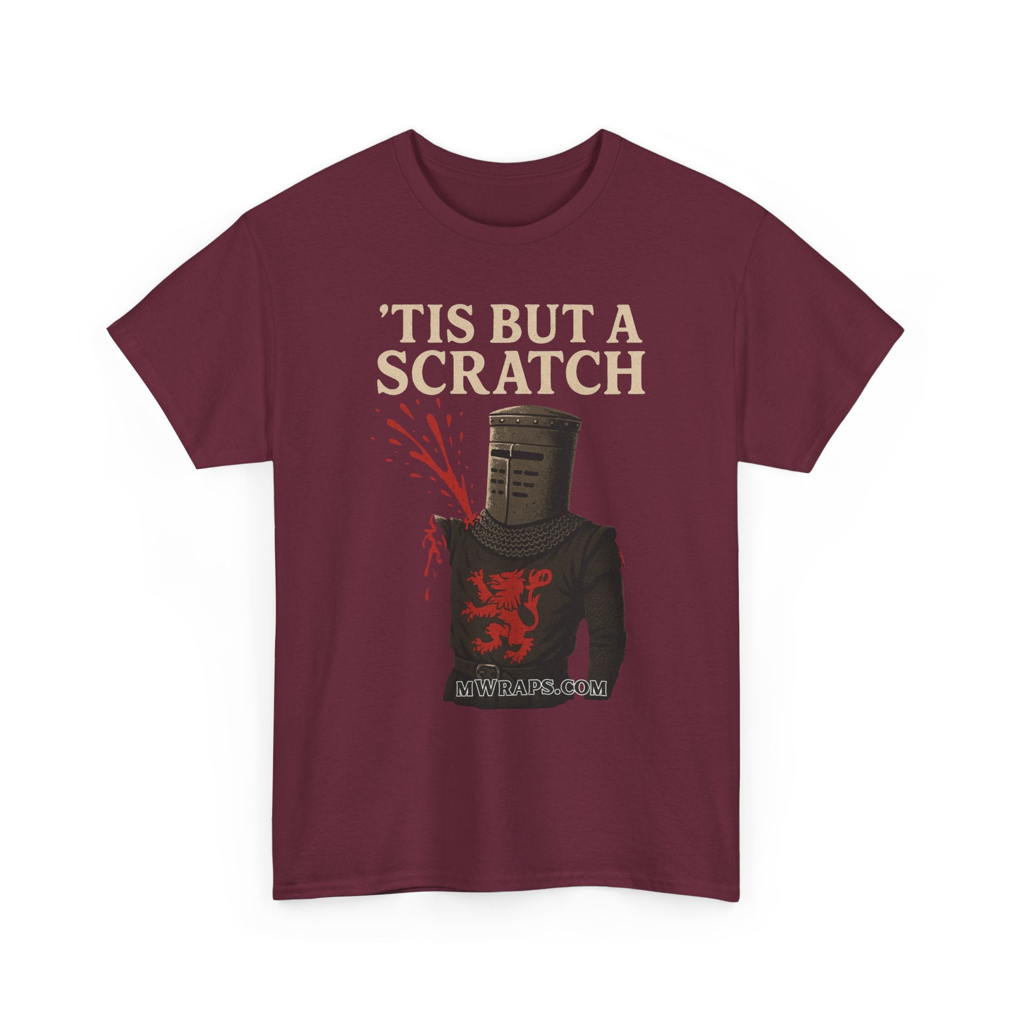 "'Tis But A Scratch" Funny Medieval Knight Inspired Graphic Tee