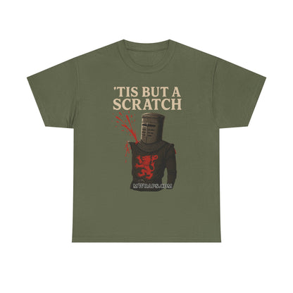 "'Tis But A Scratch" Funny Medieval Knight Inspired Graphic Tee