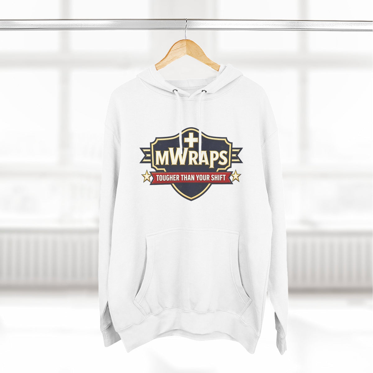 Three-Panel Fleece Hoodie