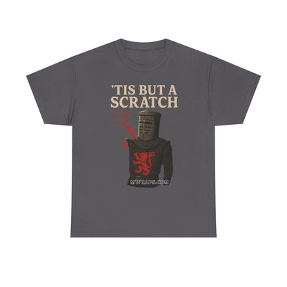 "'Tis But A Scratch" Funny Medieval Knight Inspired Graphic Tee