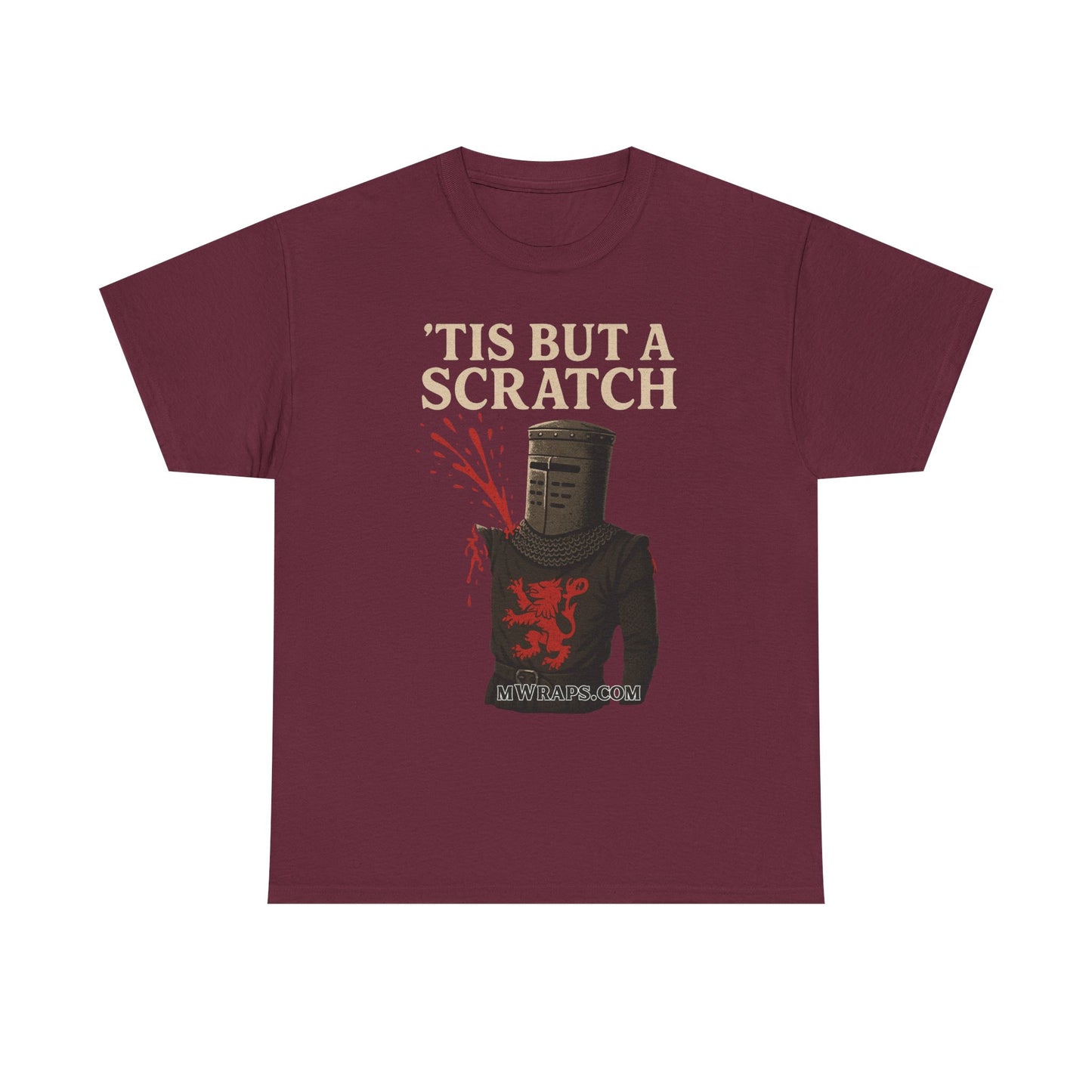 "'Tis But A Scratch" Funny Medieval Knight Inspired Graphic Tee