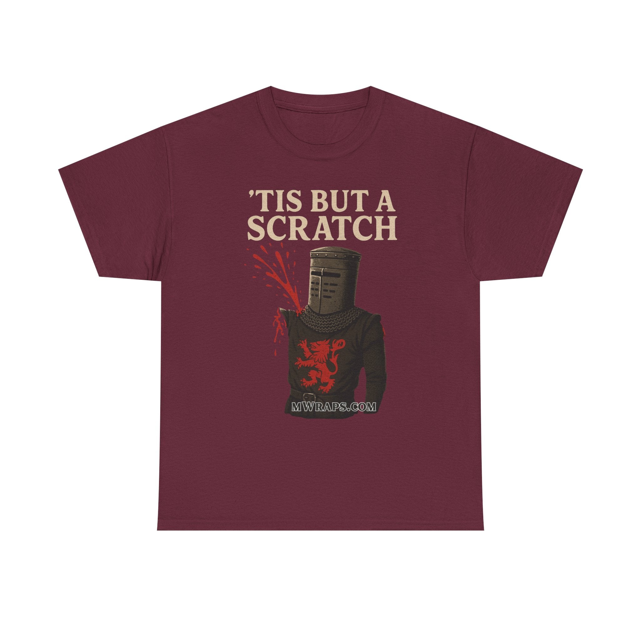 "'Tis But A Scratch" Funny Medieval Knight Inspired Graphic Tee