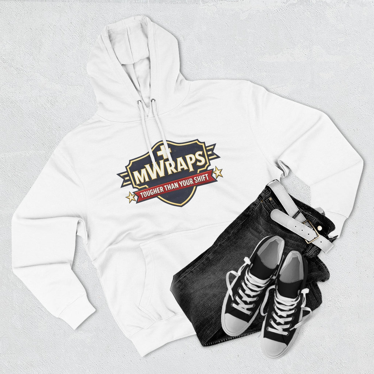 Three-Panel Fleece Hoodie