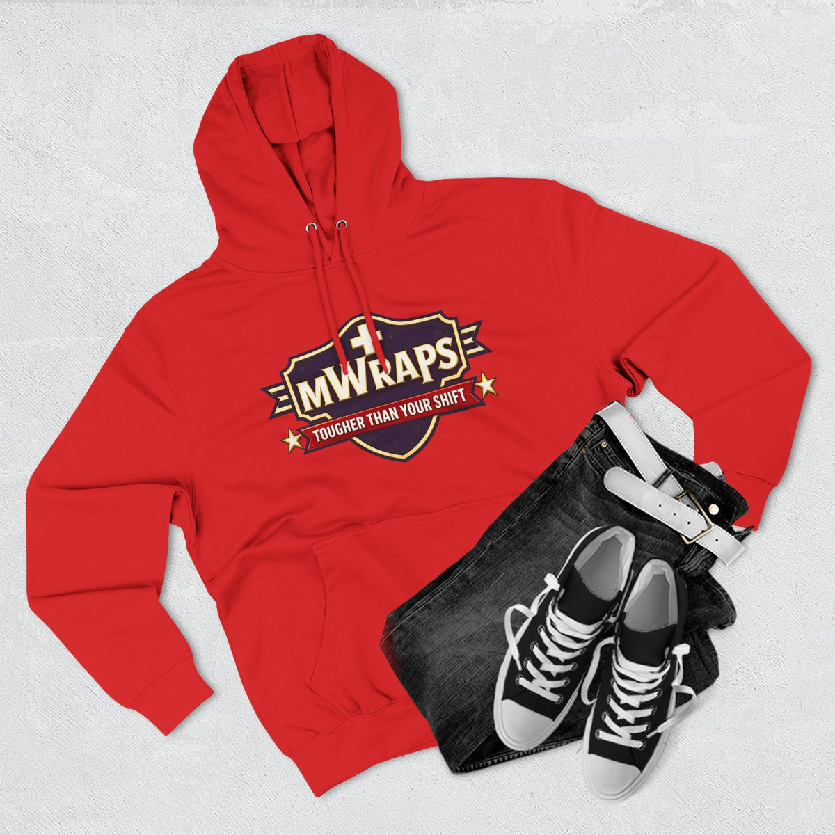 Three-Panel Fleece Hoodie
