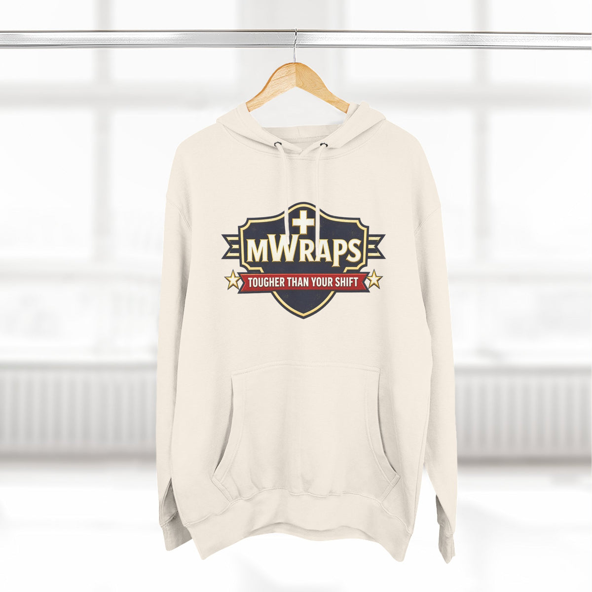 Three-Panel Fleece Hoodie