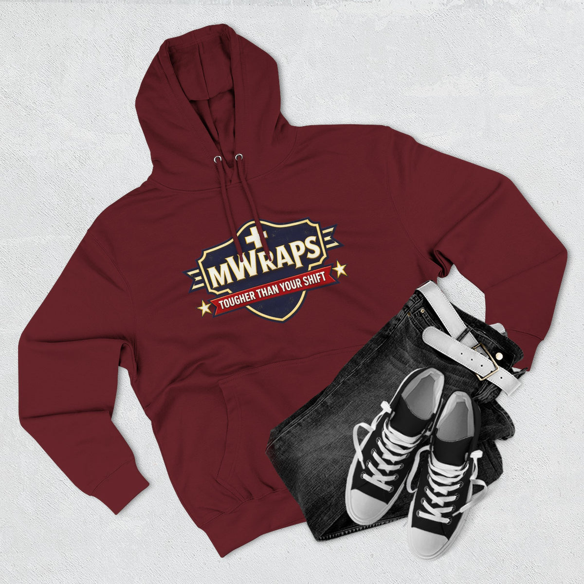 Three-Panel Fleece Hoodie
