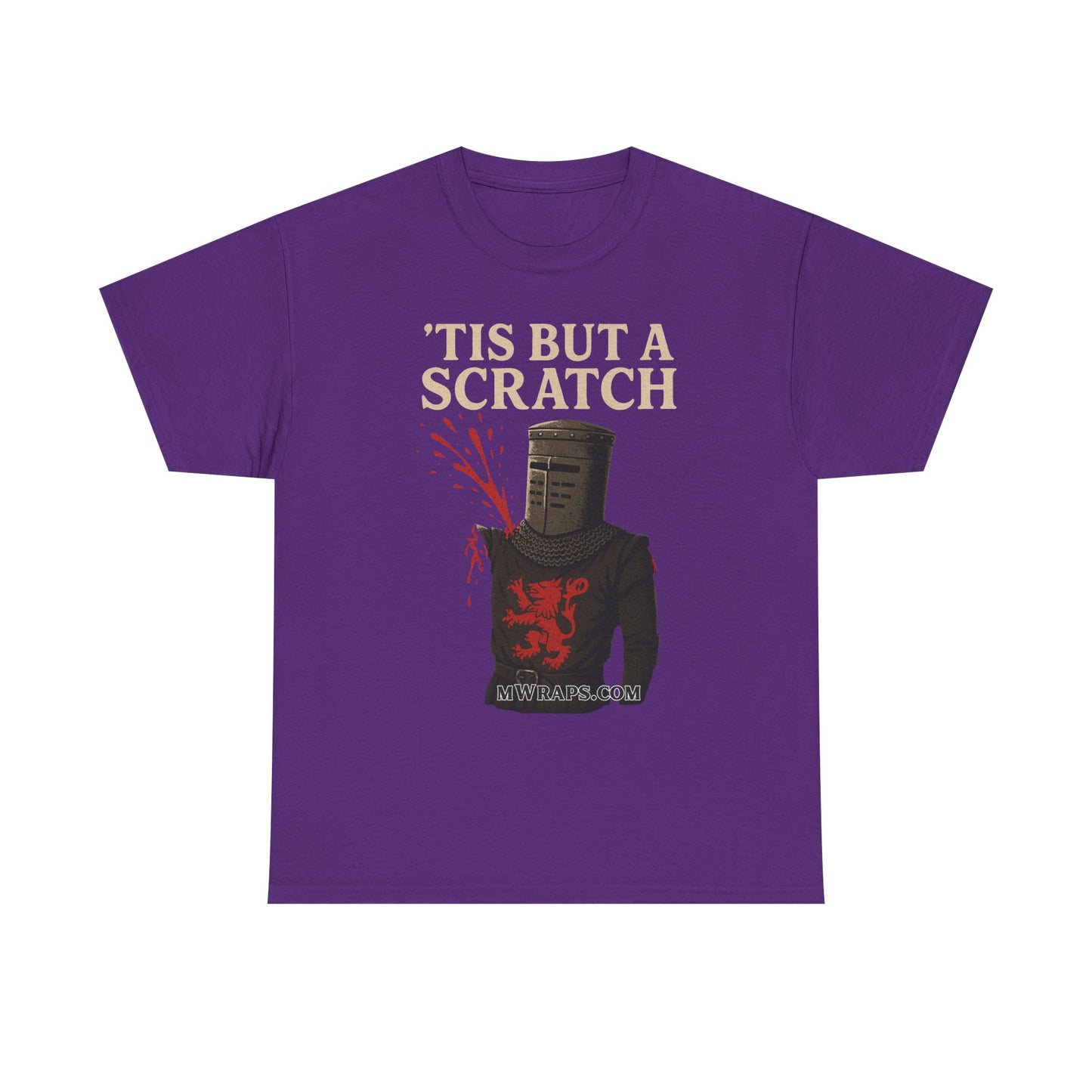"'Tis But A Scratch" Funny Medieval Knight Inspired Graphic Tee
