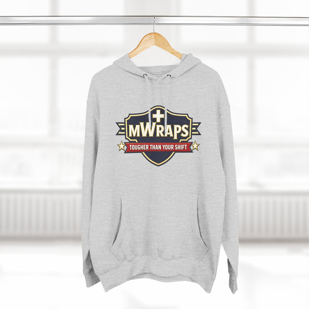 Three-Panel Fleece Hoodie