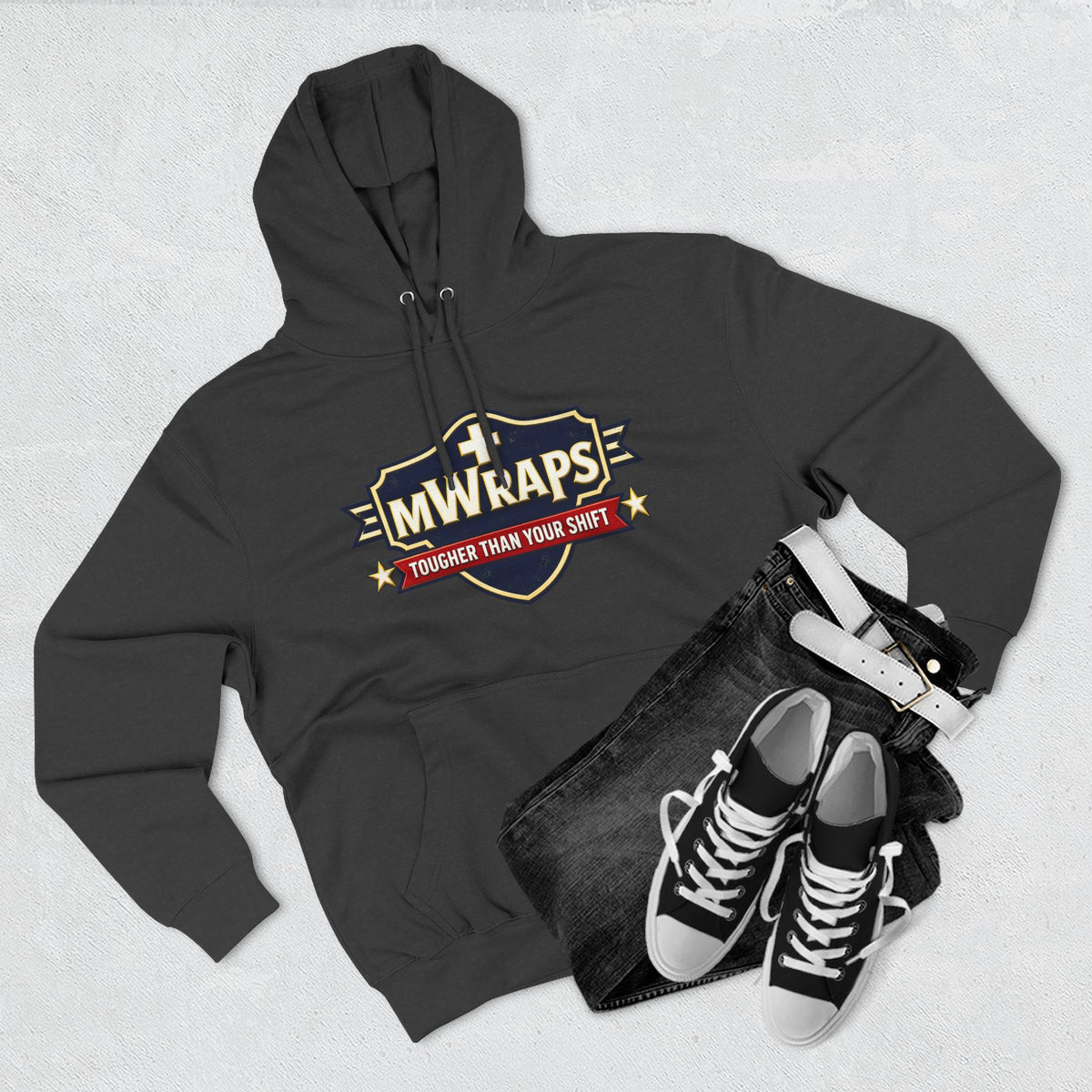 Three-Panel Fleece Hoodie
