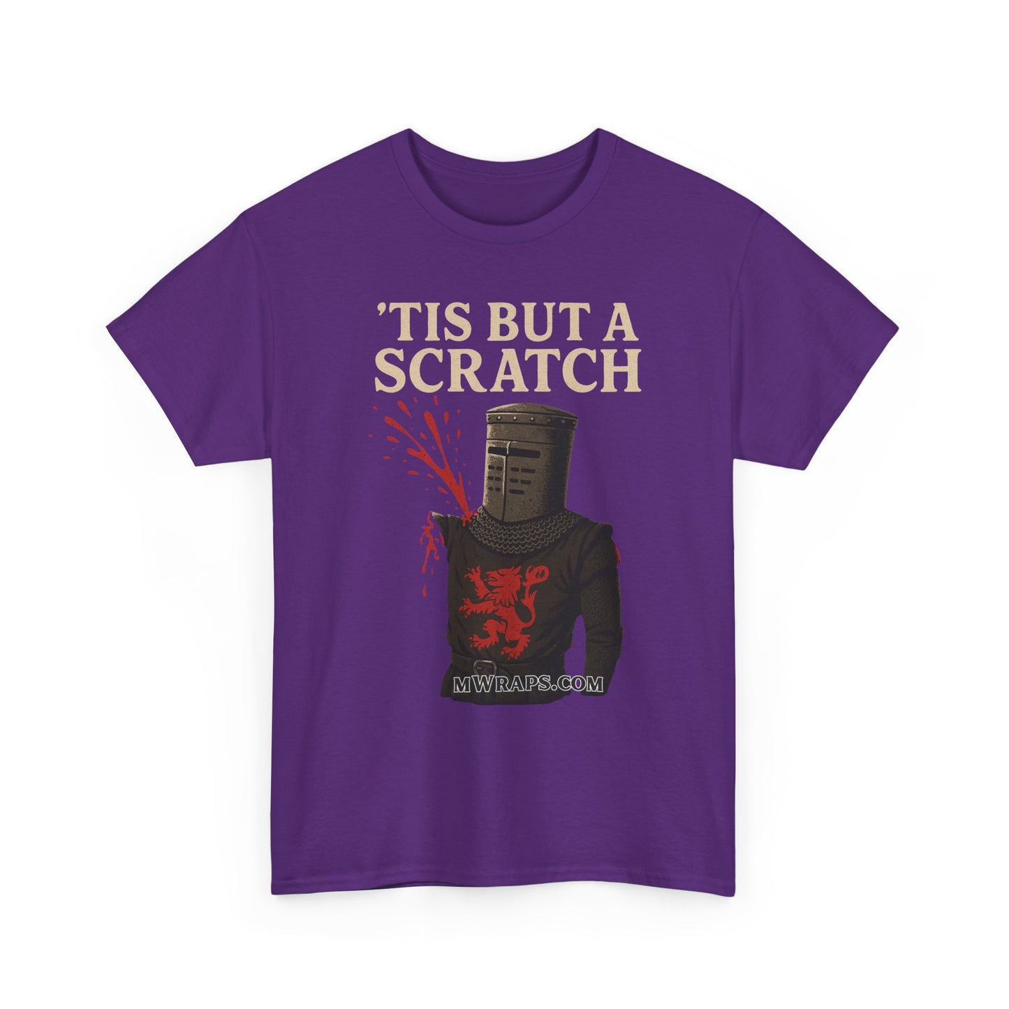 "'Tis But A Scratch" Funny Medieval Knight Inspired Graphic Tee