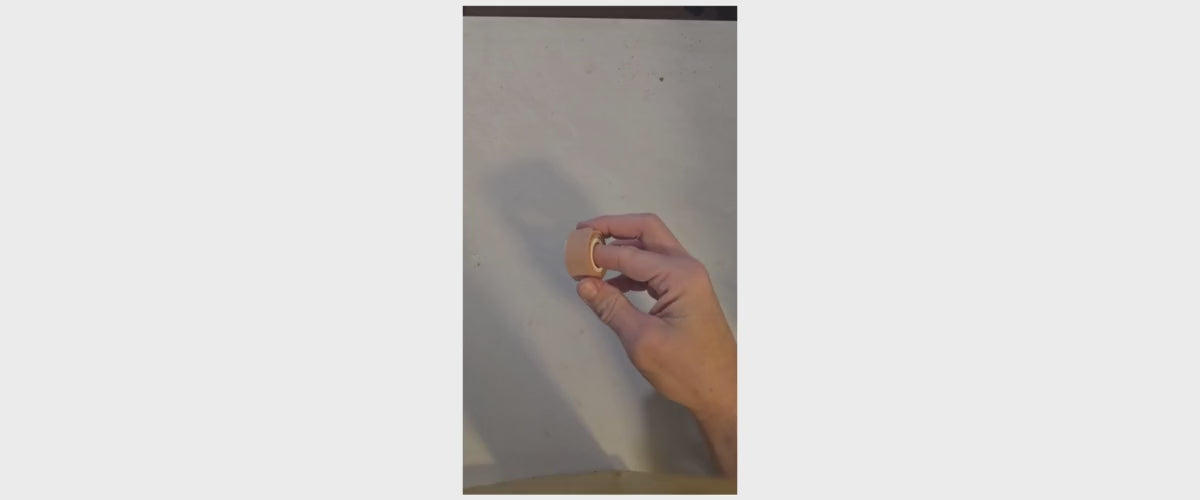 Load video: 100% Cotton Tape, Full Wrap around your finger, less painful, lasts all day long.