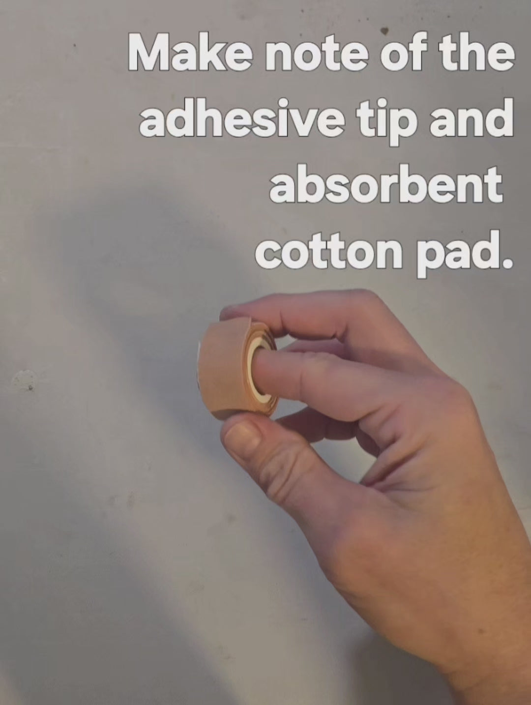 Load video: Video of the original prototype finger bandage.
